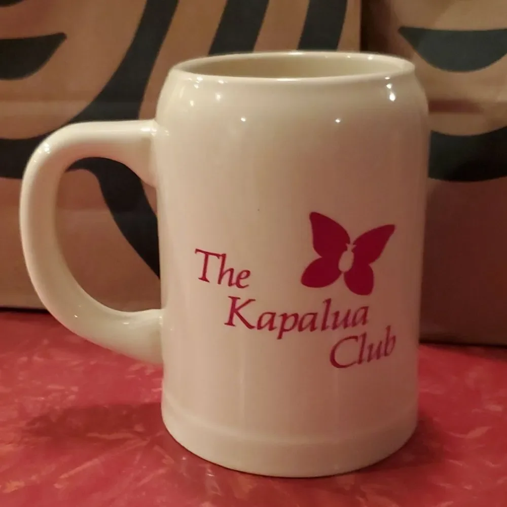 Large Kapalua Club Beer Mug Stein 20 oz.